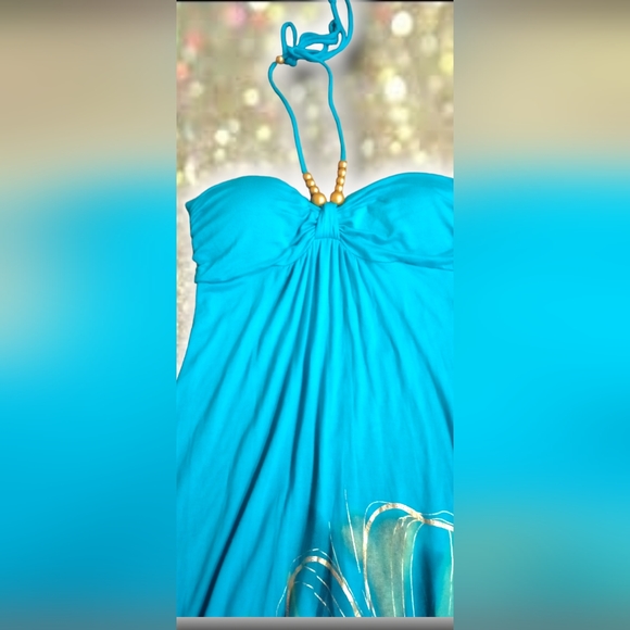 PAPAYA | Turquoise maxi - Picture 3 of 5